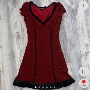 Vintage Betsey Johnson Red and Black Dress 🖤♥️